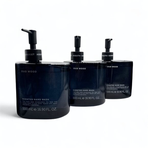 NEW Asquith & Somerset - Oud Wood Glass Bottle Scented Hand Wash - 16.9 fl oz - Picture 5 of 6